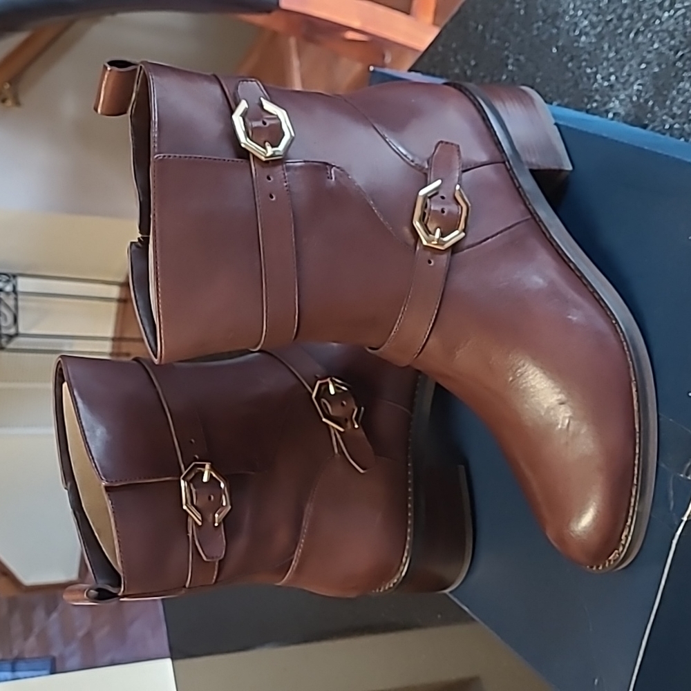 Cole Haan Leela Grand Moto Leather Boot
